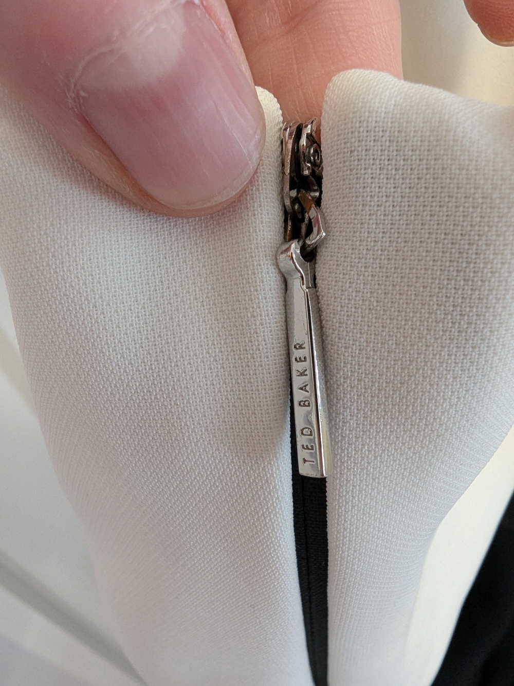 Ted Baker Black White Ruffle Wide Leg Jumpsuit - Picture 10 of 11